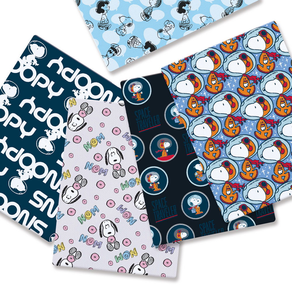 Sewing In Textile - TAKARA TOMY Snoopy fabric140CM Cartoon Polyester