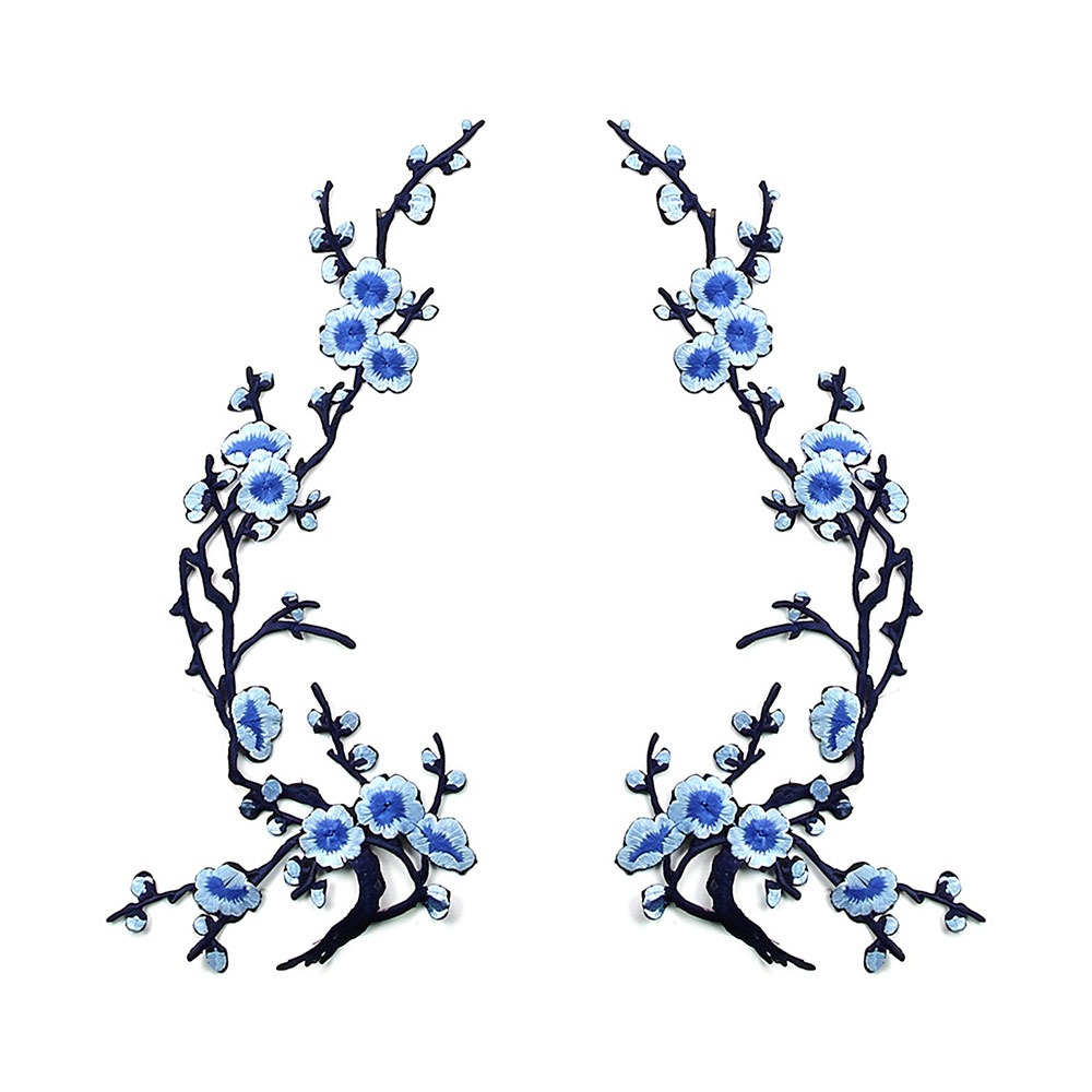 Sewing In Textile - DIY Cherry Blossom Iron On Patches