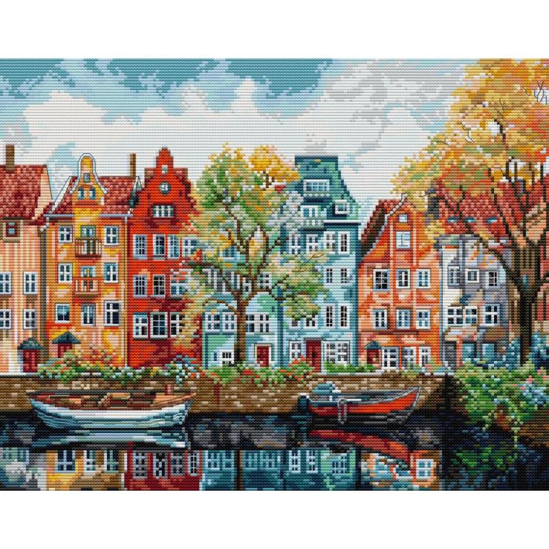 Textile Sewing Patterns - Copenhagen Scenery Pattern Cross Stitch Kit