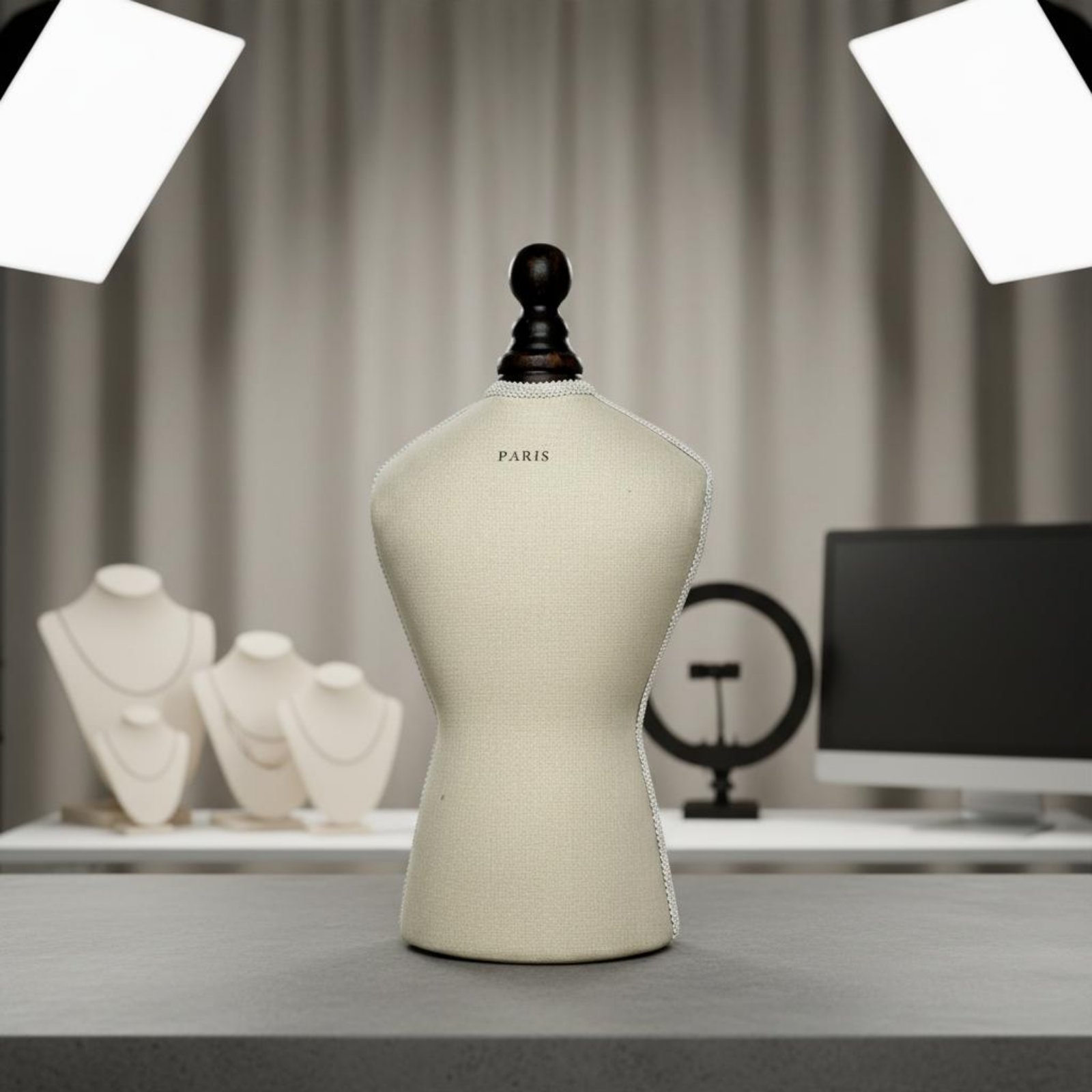 Necklace Bust Stand Tabletop B - Dress Form Mannequin 评论和价格