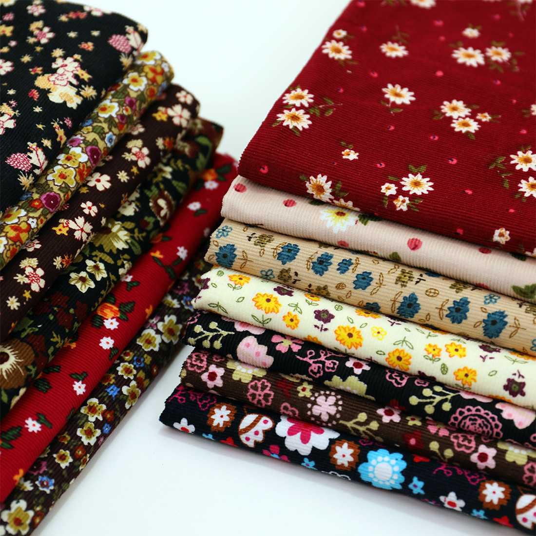 100% Cotton Floral Pattern Cor - Textile Sewing Patterns 评论和价格