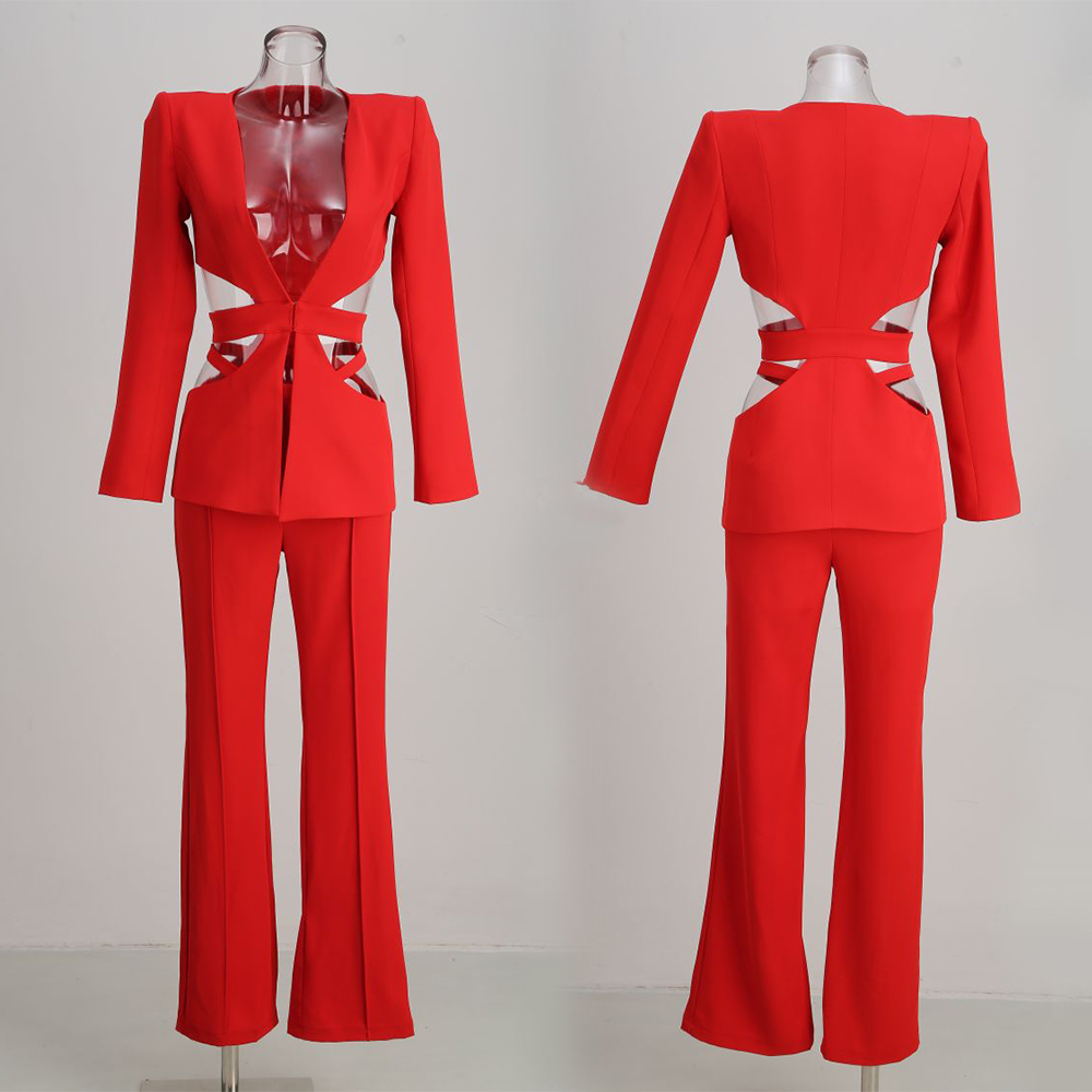 Sexy Fashionable Women Cut Out - Shoulder Pad Set In 评论和价格
