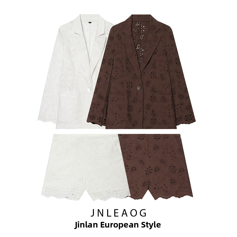 JNLEAOG Women's Slim Fit Suit  - Shoulder Pad Set In 评论和价格