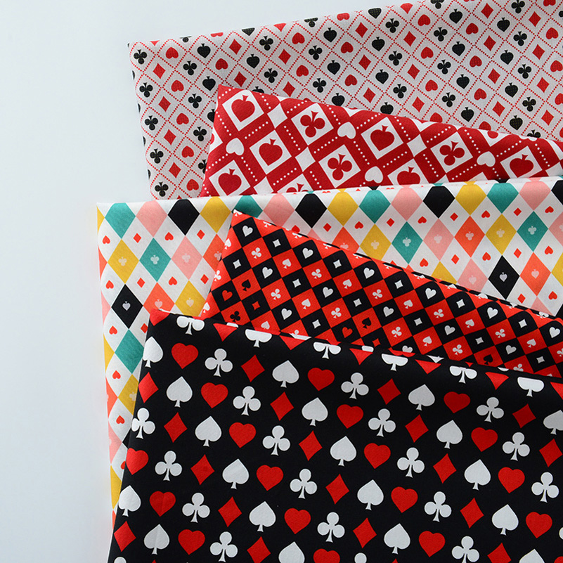 Ins Poker Element Cotton Digit - Sewing In Textile 评论和价格