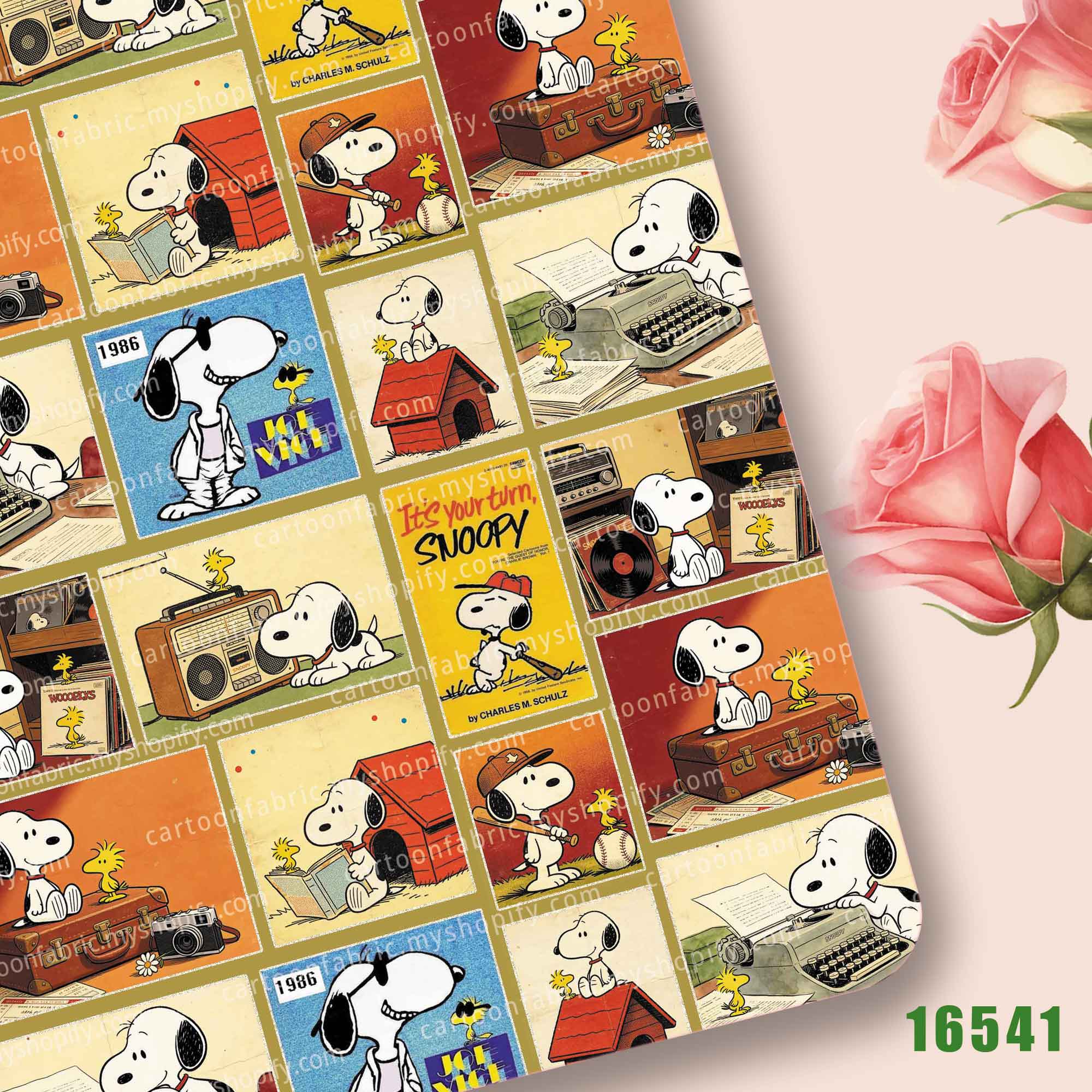 TAKARA TOMY Snoopy Fabric140x5 - Sewing In Textile 评论和价格