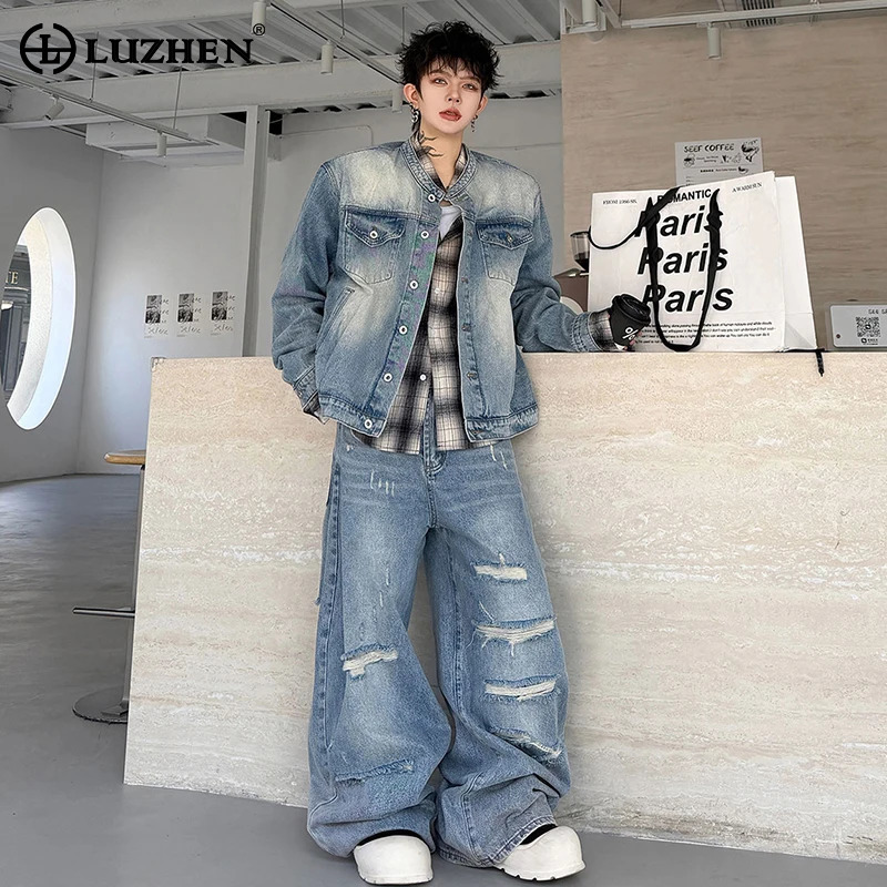LUZHEN 2026 Autumn Vintage Was - Shoulder Pad Set In 评论和价格