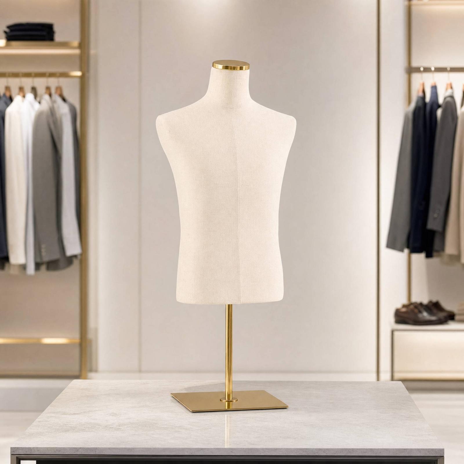 Male Half-Body Mannequin texti - Dress Form Mannequin 评论和价格